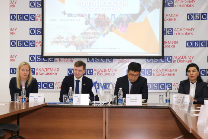 Visit of the OSCE Chairperson-in-Office’s Special Representative on Youth, Peace and Security to the OSCE Academy in Bishkek